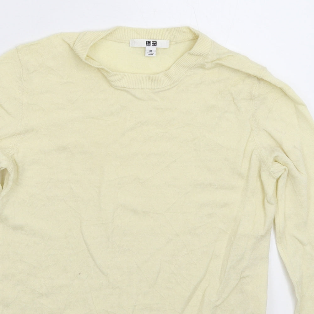 Uniqlo Womens Beige  Knit Pullover Jumper Size XS