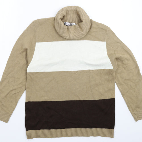 Pure & Natural Womens Multicoloured  Knit Pullover Jumper Size XL