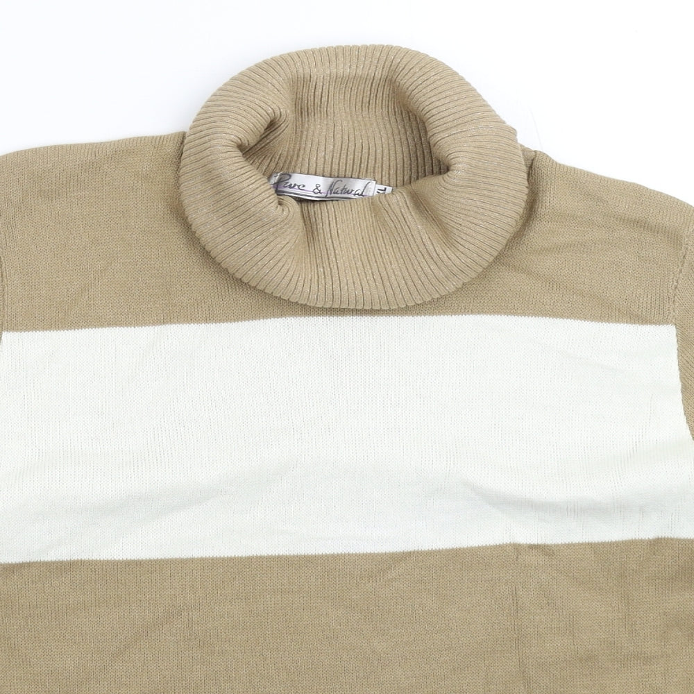 Pure & Natural Womens Multicoloured  Knit Pullover Jumper Size XL