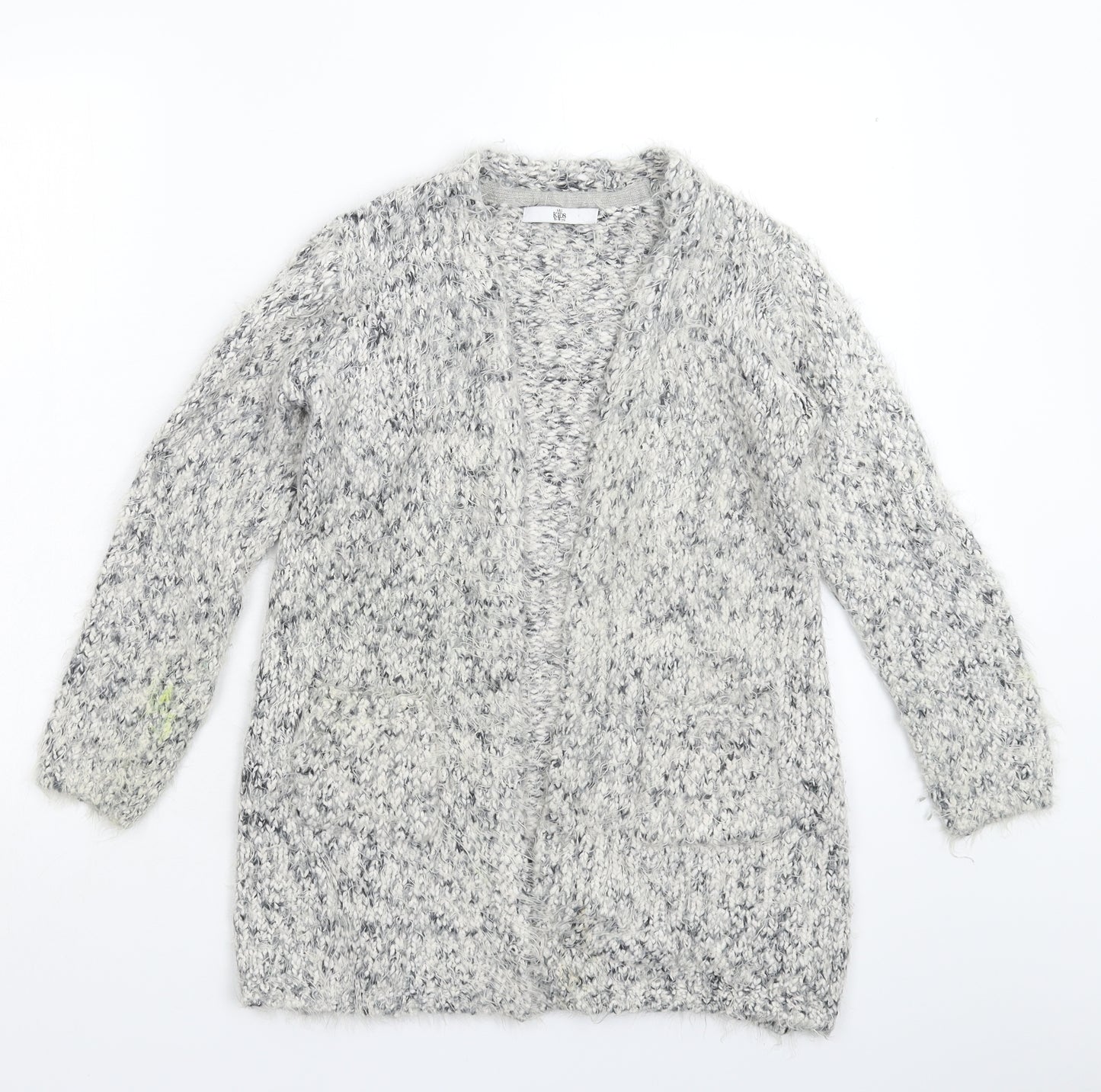 Marks and Spencer Girls Grey  Knit Cardigan Jumper Size 13-14 Years