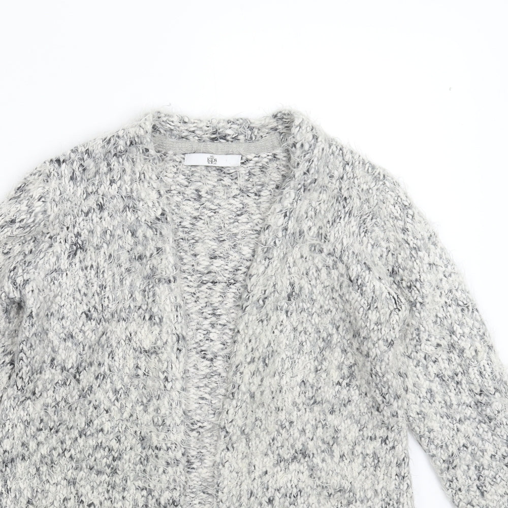 Marks and Spencer Girls Grey  Knit Cardigan Jumper Size 13-14 Years