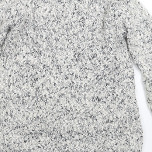 Marks and Spencer Girls Grey  Knit Cardigan Jumper Size 13-14 Years
