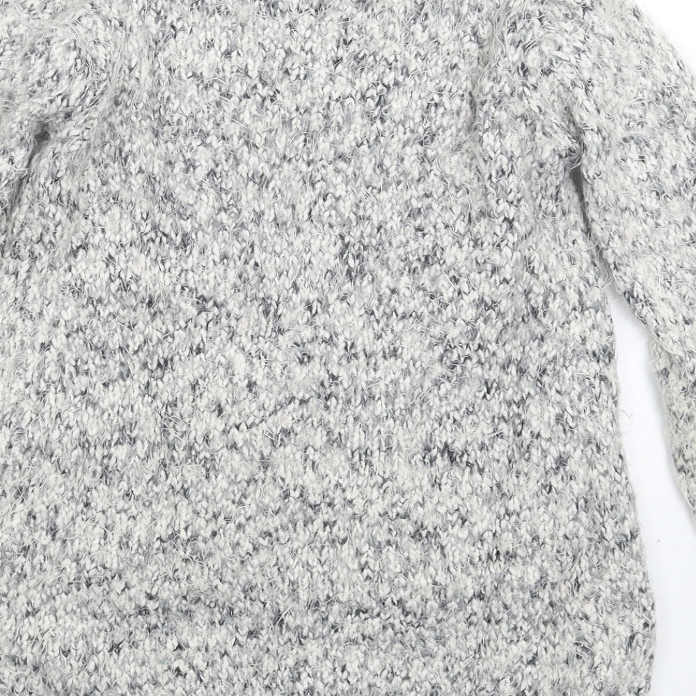 Marks and Spencer Girls Grey  Knit Cardigan Jumper Size 13-14 Years