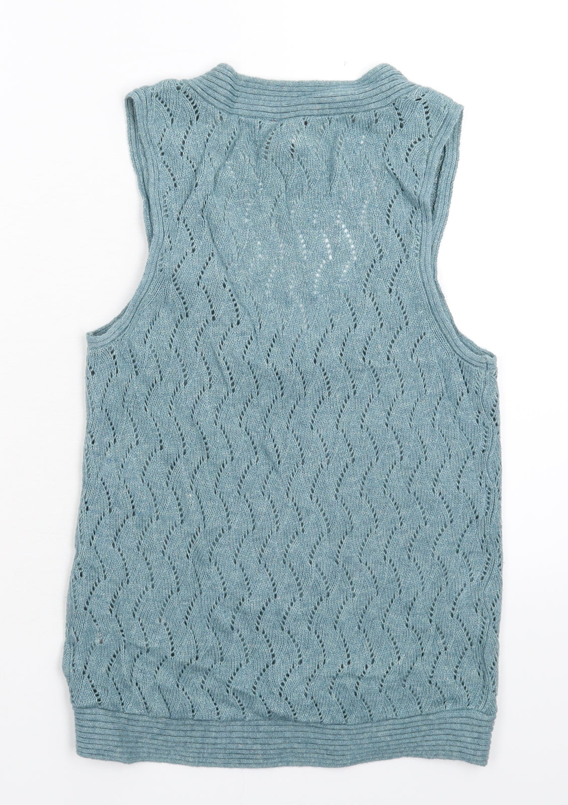 White Stuff Womens Blue  Knit Pullover Jumper Size 12