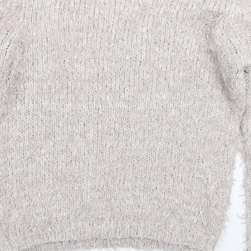 F&F Womens Grey  Knit Pullover Jumper Size 12