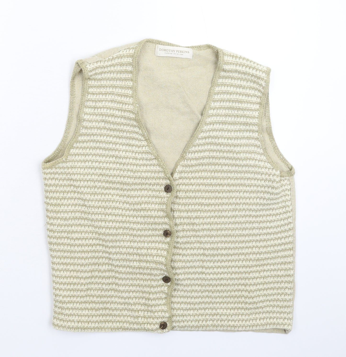 Dorothy Perkins Womens Grey   Gilet Waistcoat Size 14