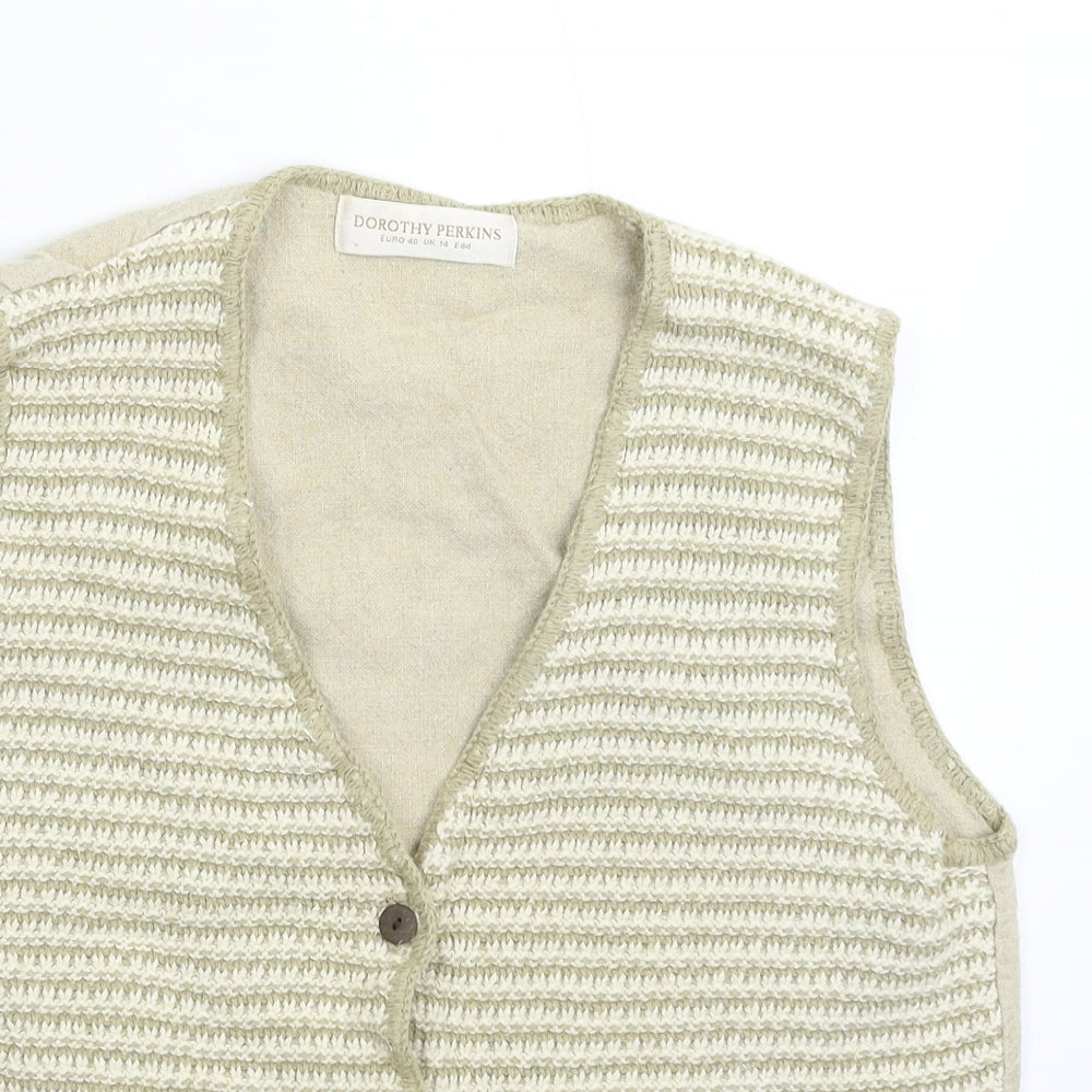 Dorothy Perkins Womens Grey   Gilet Waistcoat Size 14