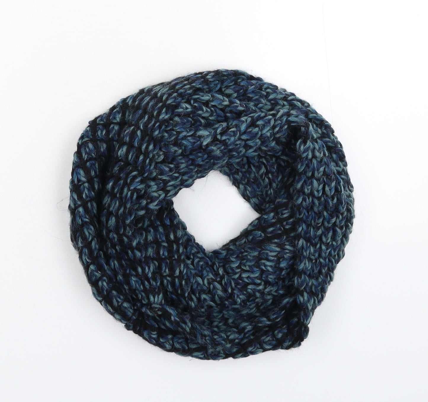 Preworn Womens Blue  Knit  Scarf   - Snood