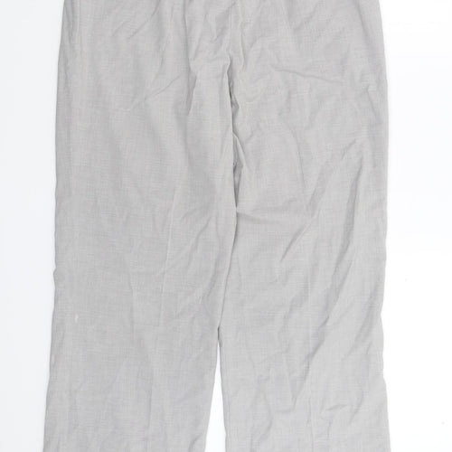 Robell Womens Grey   Dress Pants Trousers Size 16 L31 in