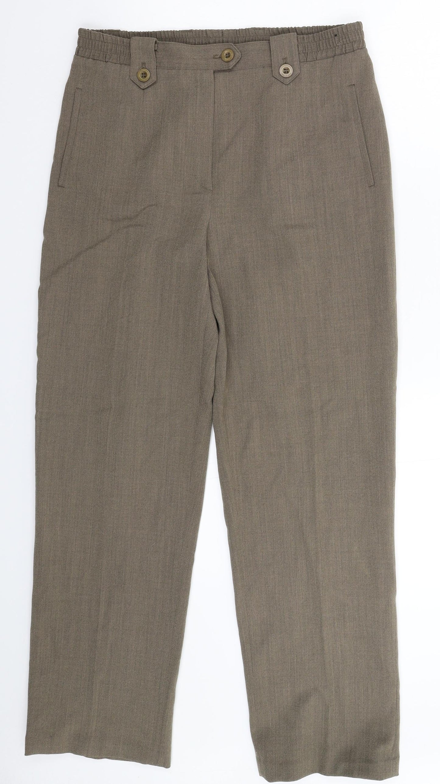 Michelle Womens Grey   Trousers  Size 12 L28 in