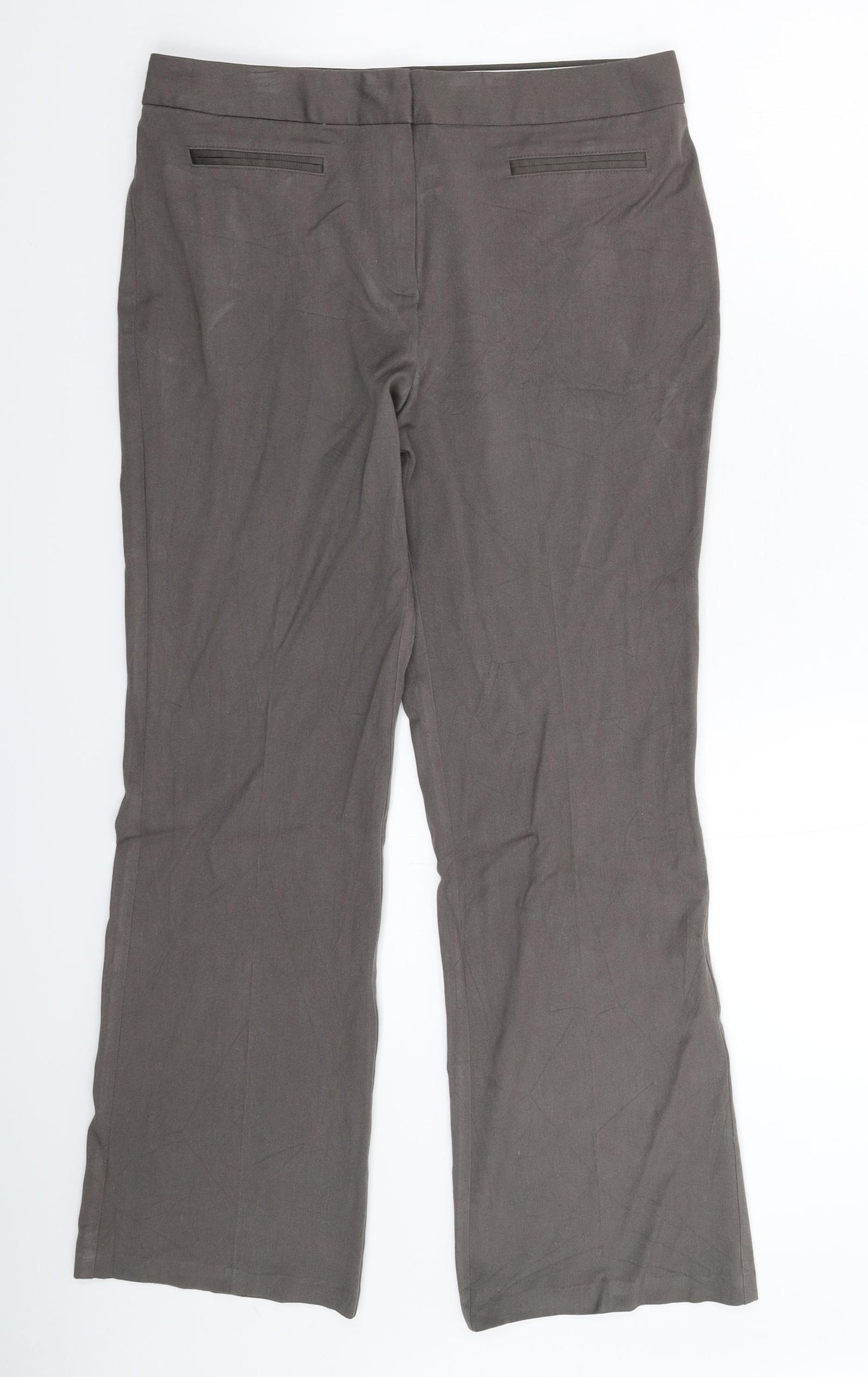 Marks and Spencer Womens Grey   Trousers  Size 12 L28 in