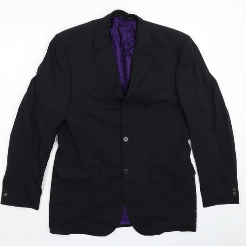 Burton Mens Black   Jacket Suit Jacket Size 38