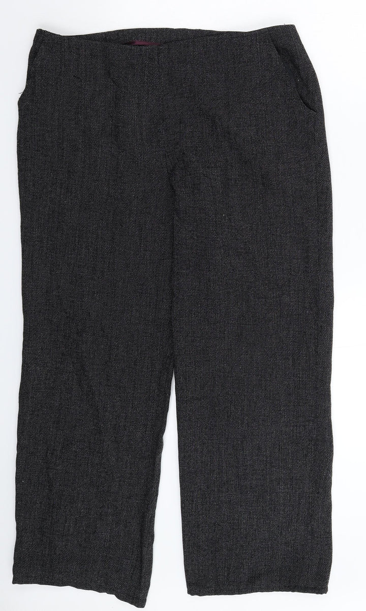 Autonomy Womens Grey Trousers Size 14 L28 in