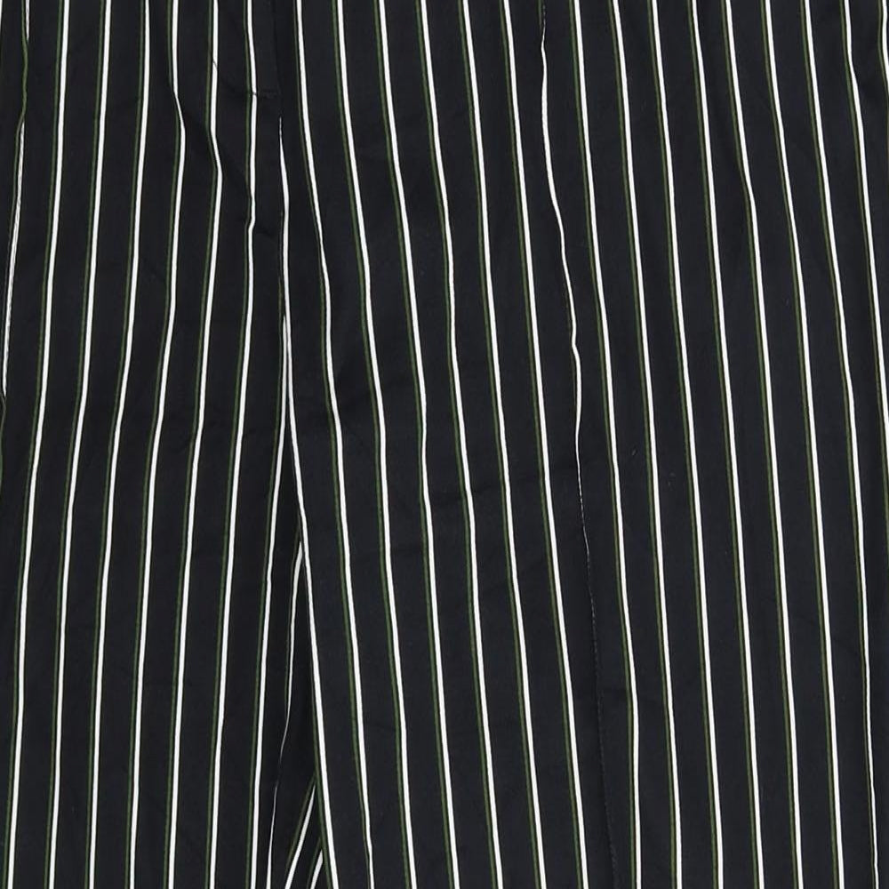 NEXT Womens Black Striped  Trousers  Size 14 L28 in