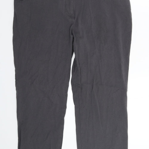 Marks and Spencer Womens Grey   Trousers  Size 16 L26 in