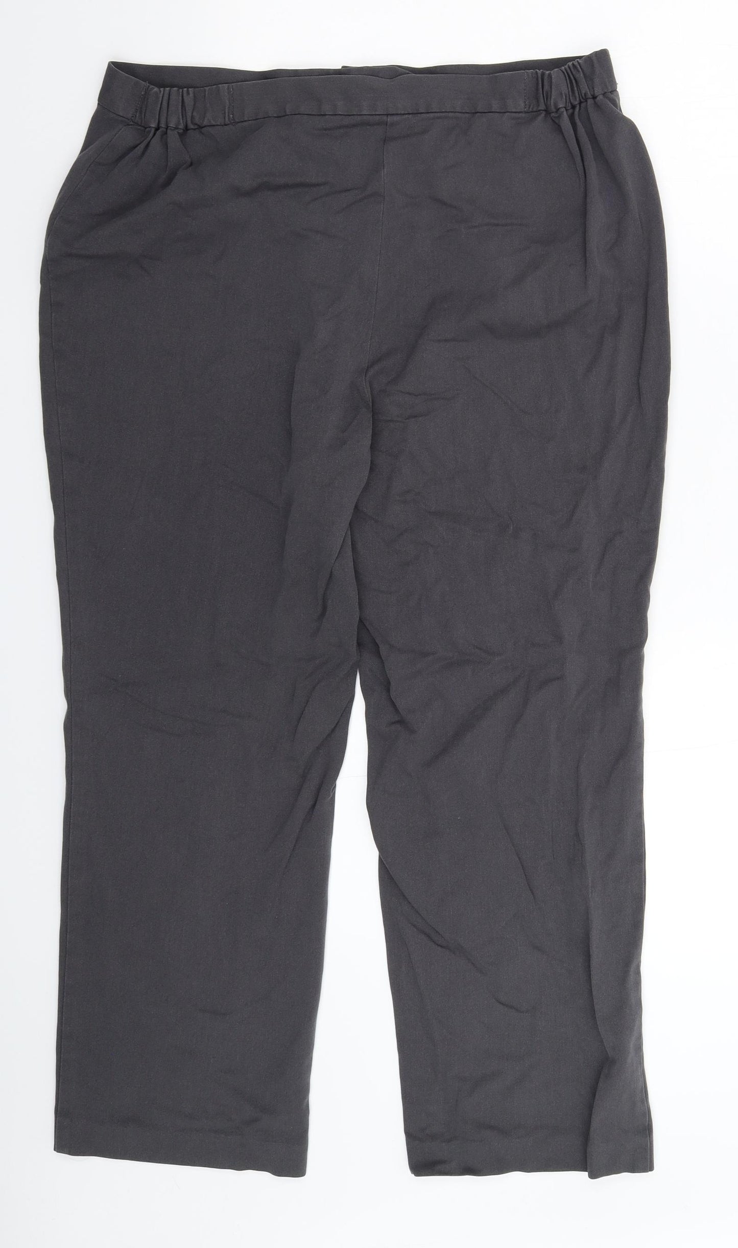 Marks and Spencer Womens Grey   Trousers  Size 16 L26 in