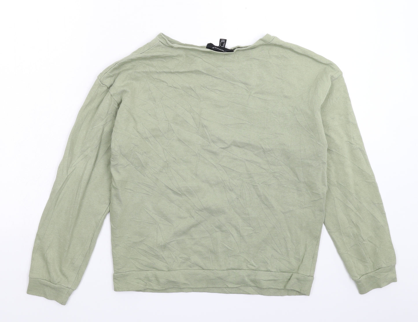Atmosphere Womens Green   Pullover Sweatshirt Size 8  - Distressed
