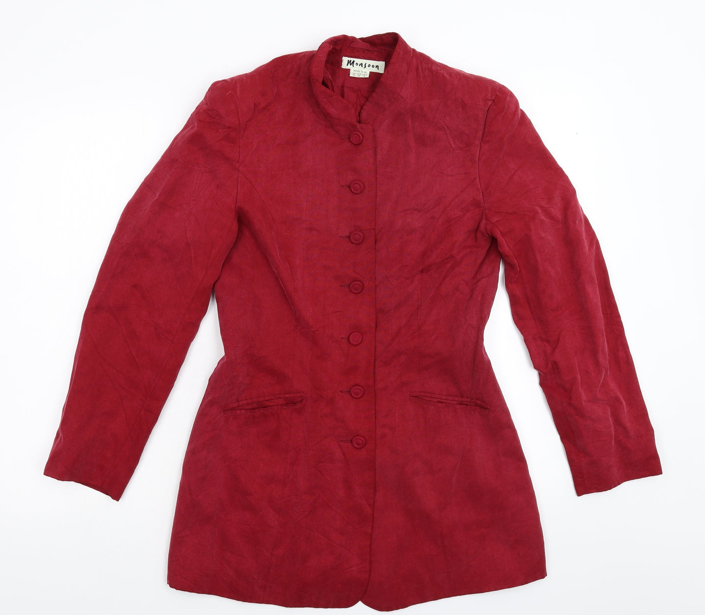 Monsoon Womens Red   Jacket Blazer Size 10