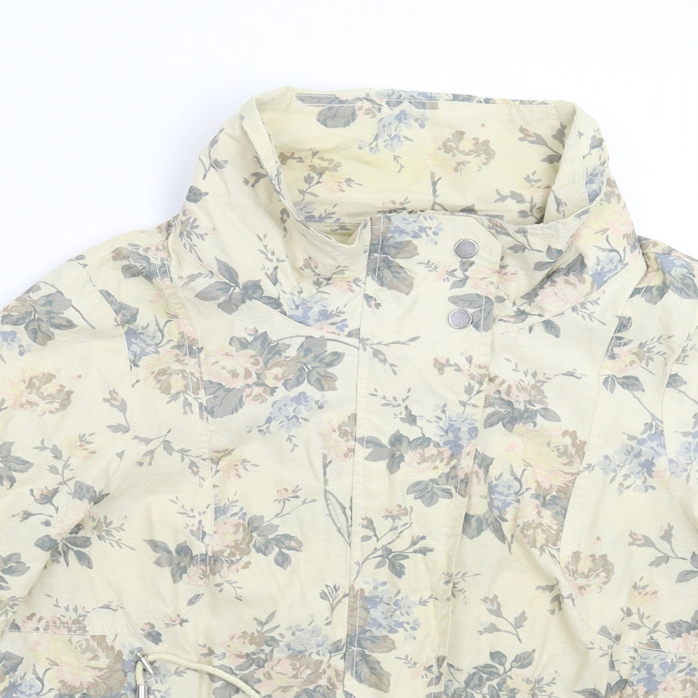 George Womens Beige Floral  Jacket  Size 14