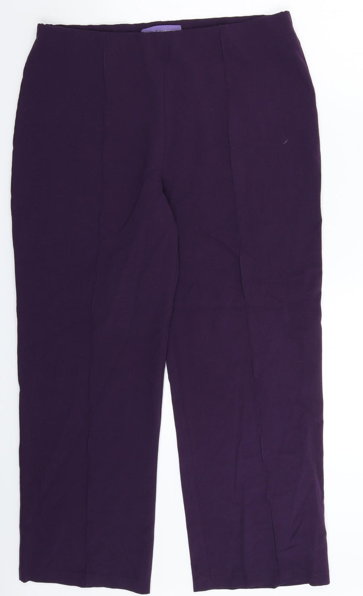 Autonomy Womens Purple Trousers Size 14 L26 in