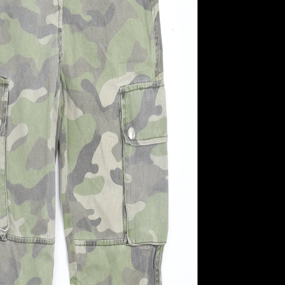 New Look Boys Multicoloured Camouflage  Cargo Trousers Size 10 Years