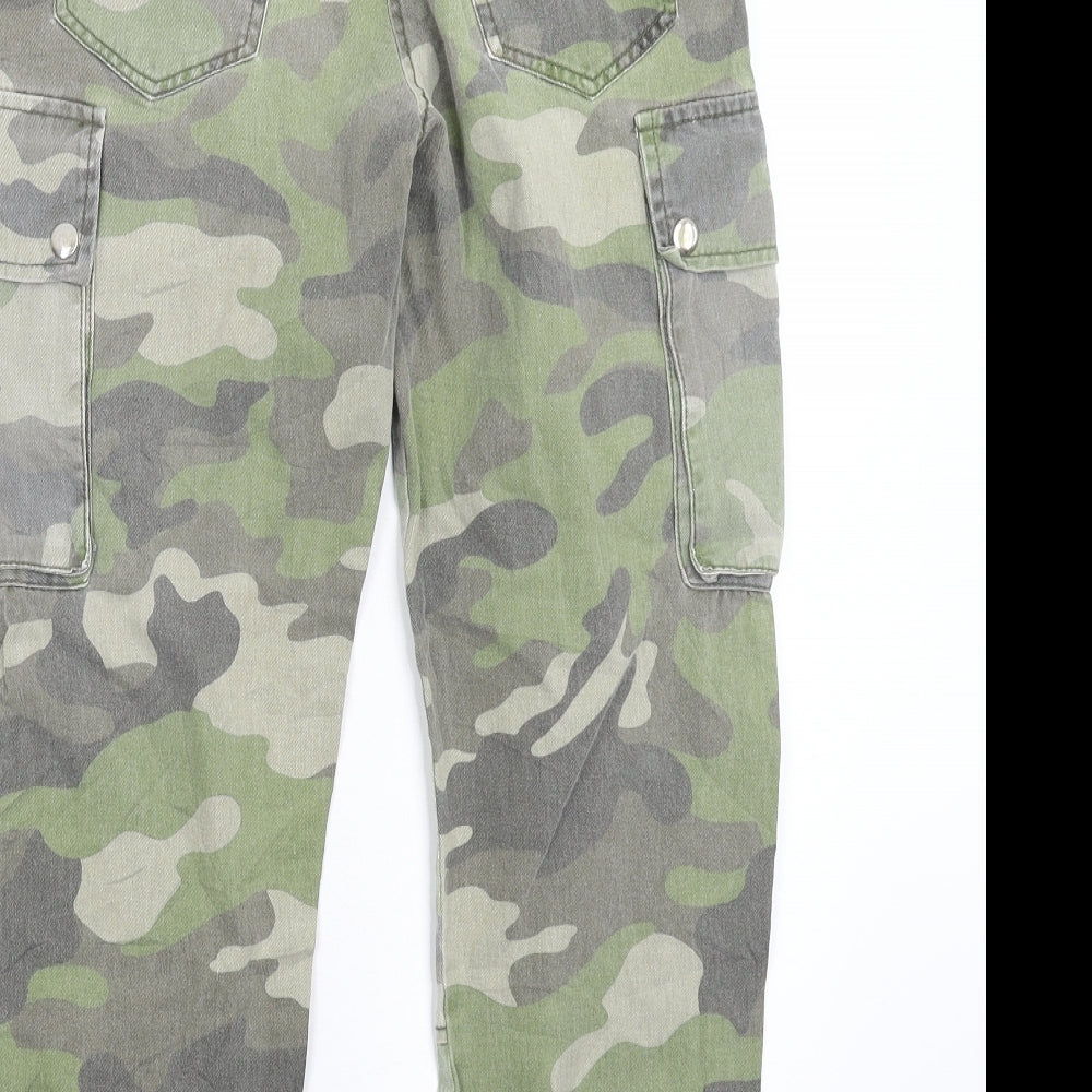 New Look Boys Multicoloured Camouflage  Cargo Trousers Size 10 Years
