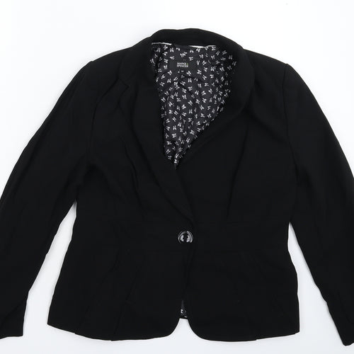 Marks and Spencer Womens Black   Jacket Suit Jacket Size 14