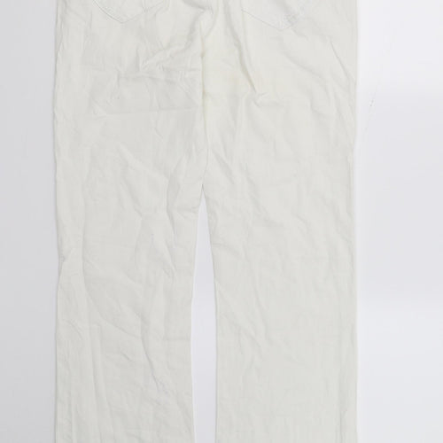Sunbird Womens White  Denim Straight Jeans  L30.5 in