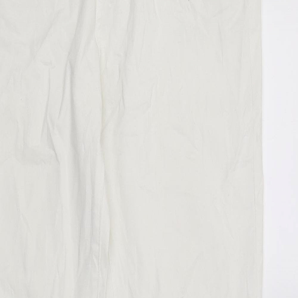 Sunbird Womens White  Denim Straight Jeans  L30.5 in