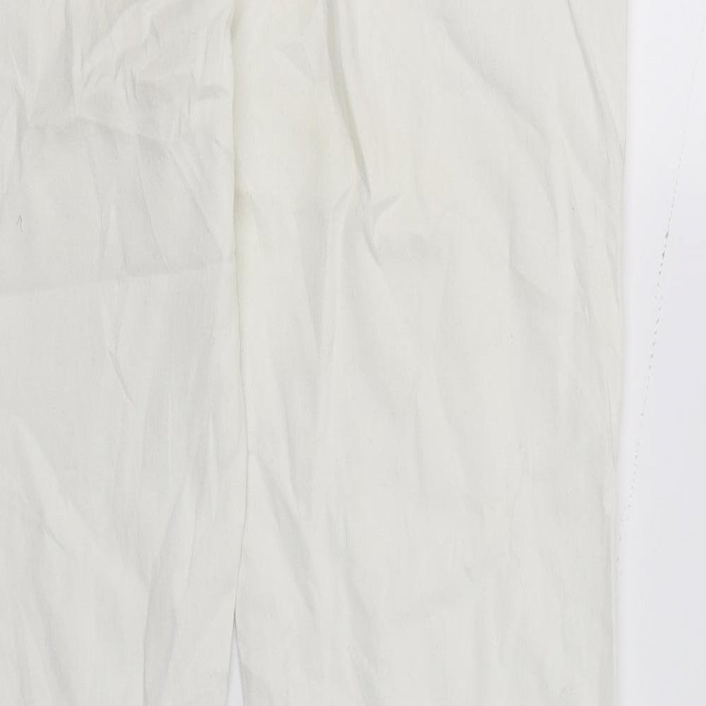 Sunbird Womens White  Denim Straight Jeans  L30.5 in