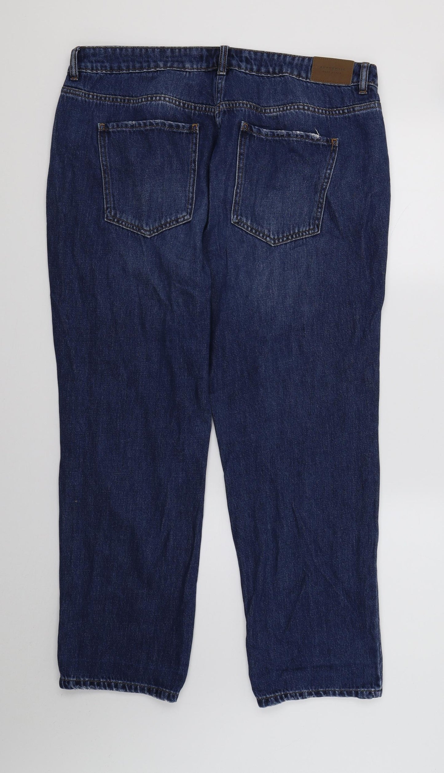 NEXT Womens Blue  Denim Straight Jeans Size 16 L26 in