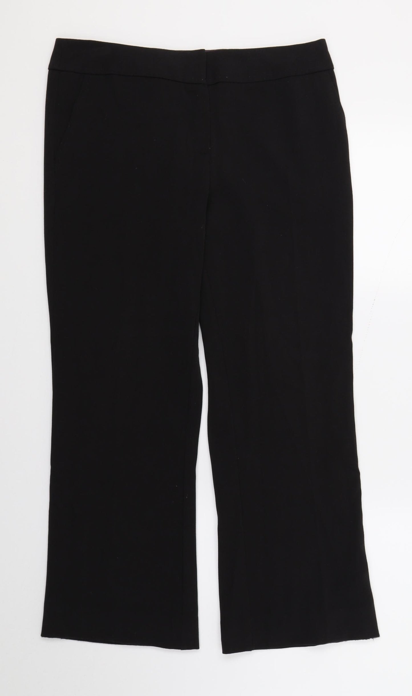 BHS Womens Black   Trousers  Size 12 L26 in