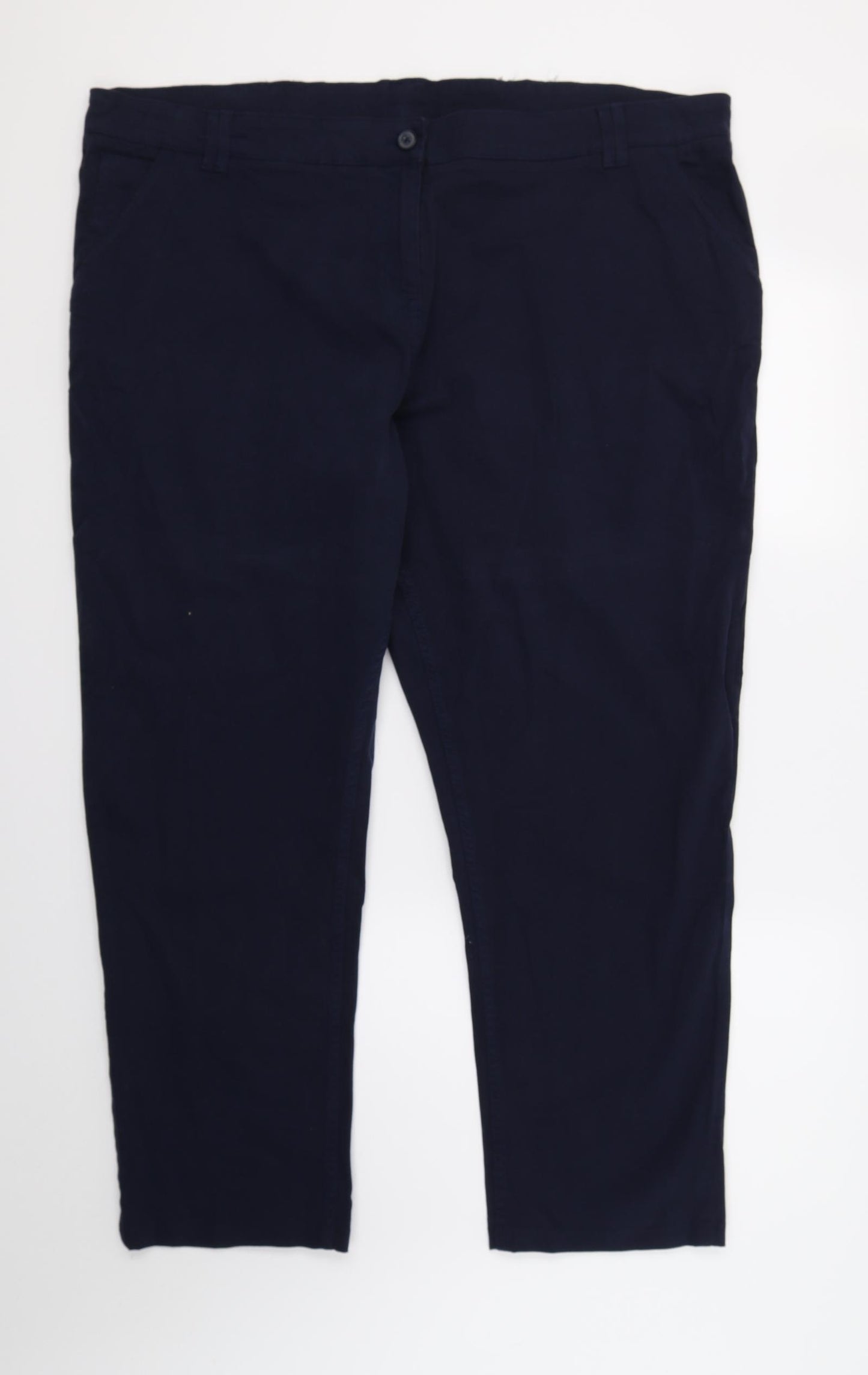 NEXT Womens Blue   Chino Trousers Size 22 L28 in