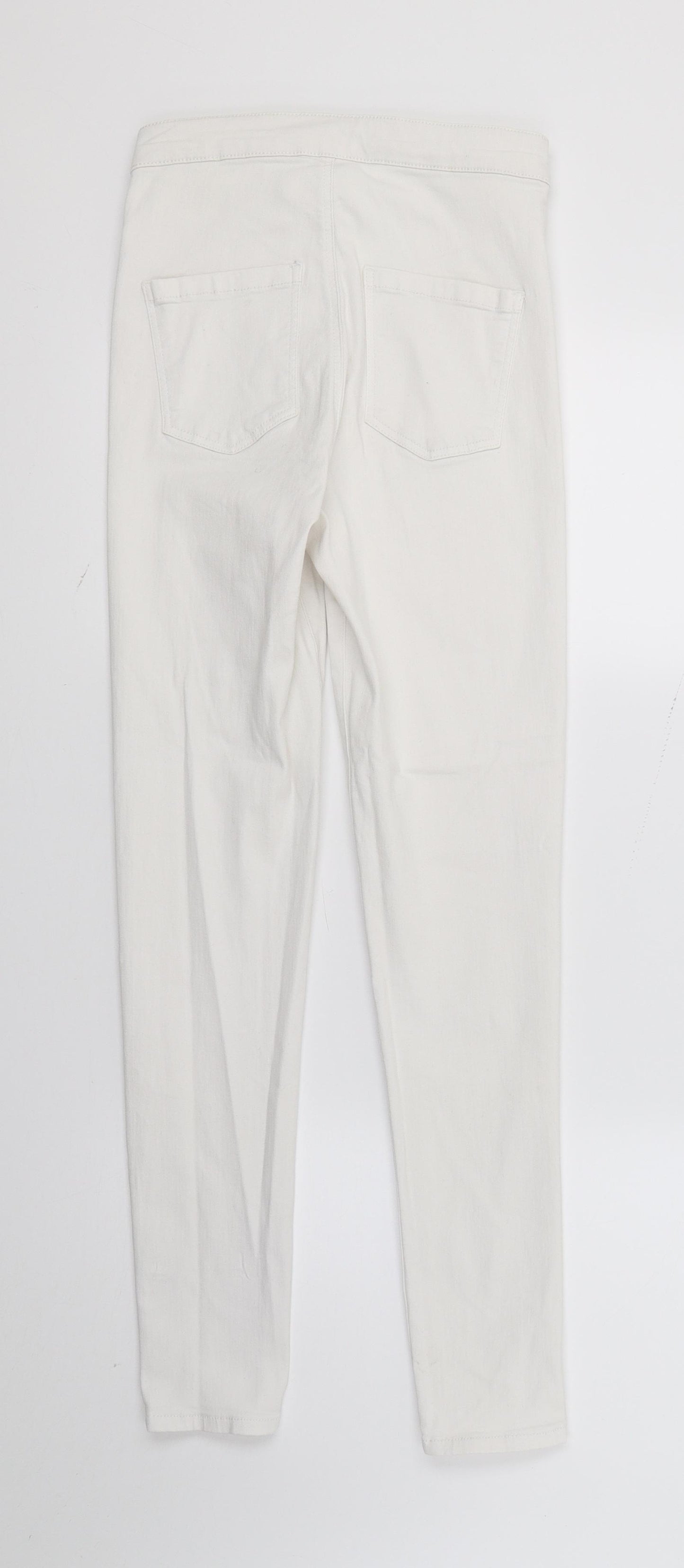 Topshop Womens White  Denim Skinny Jeans  L30 in