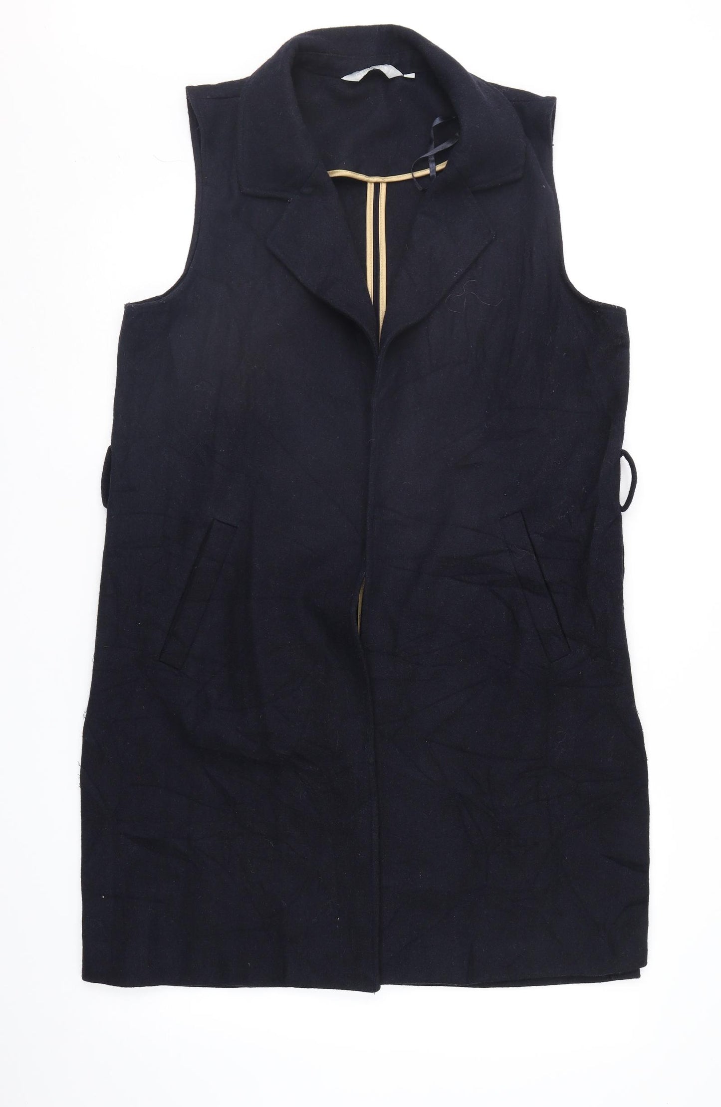Red Herring Womens Black   Overcoat Waistcoat Size 12