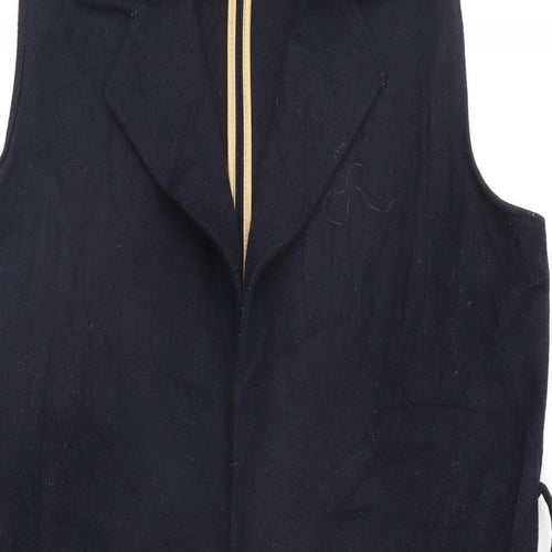 Red Herring Womens Black   Overcoat Waistcoat Size 12