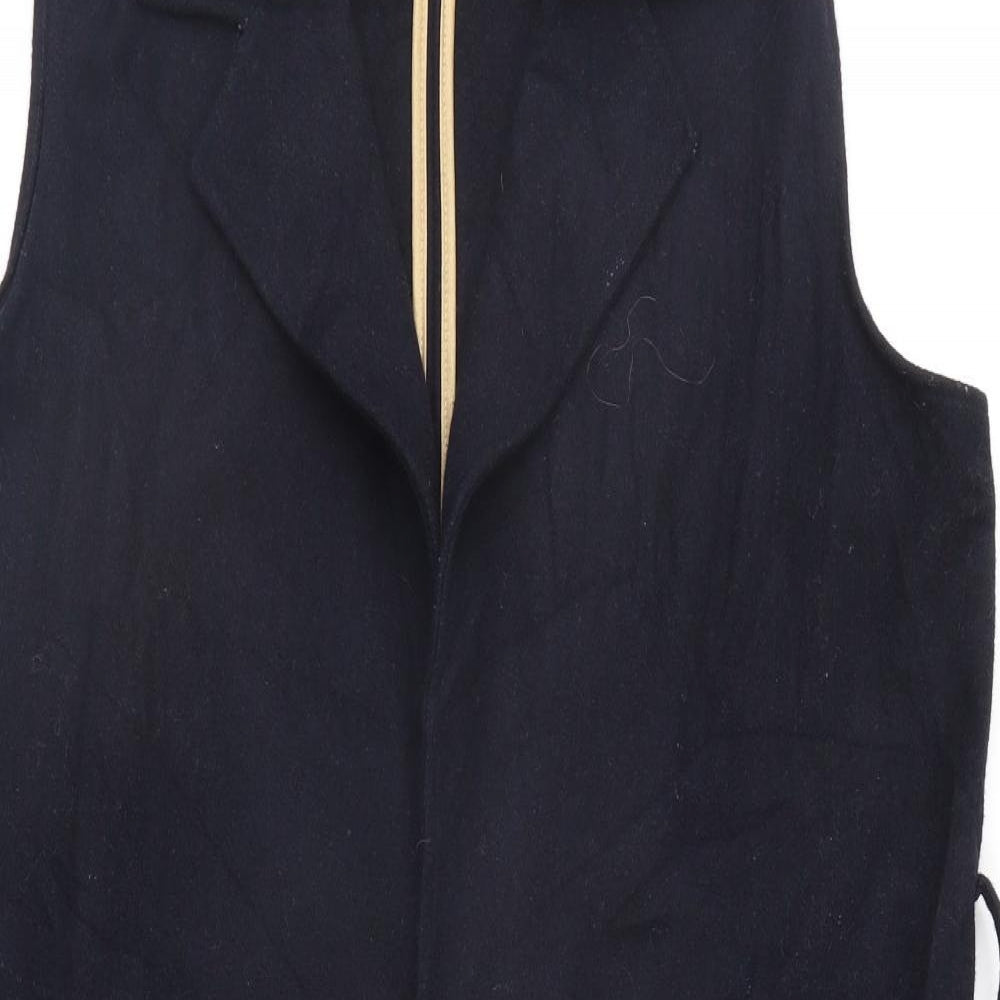 Red Herring Womens Black   Overcoat Waistcoat Size 12