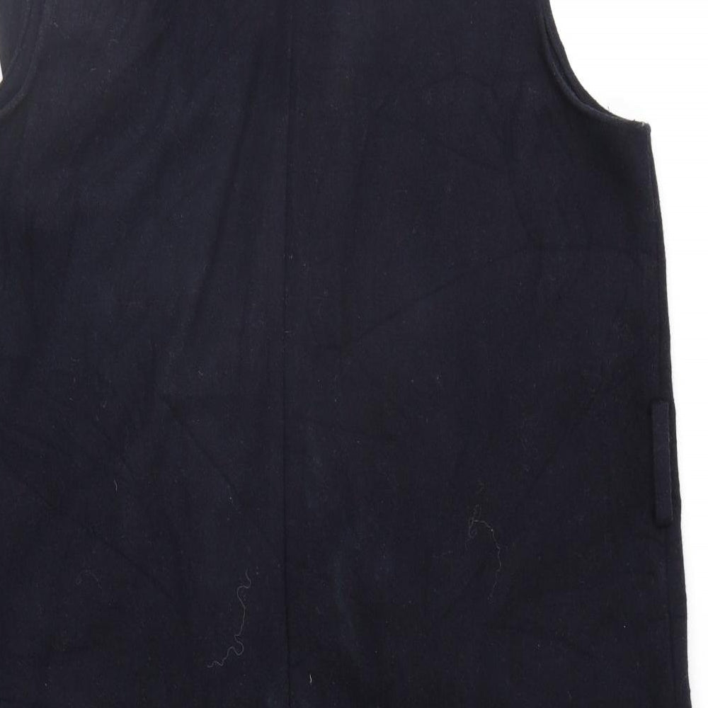 Red Herring Womens Black   Overcoat Waistcoat Size 12