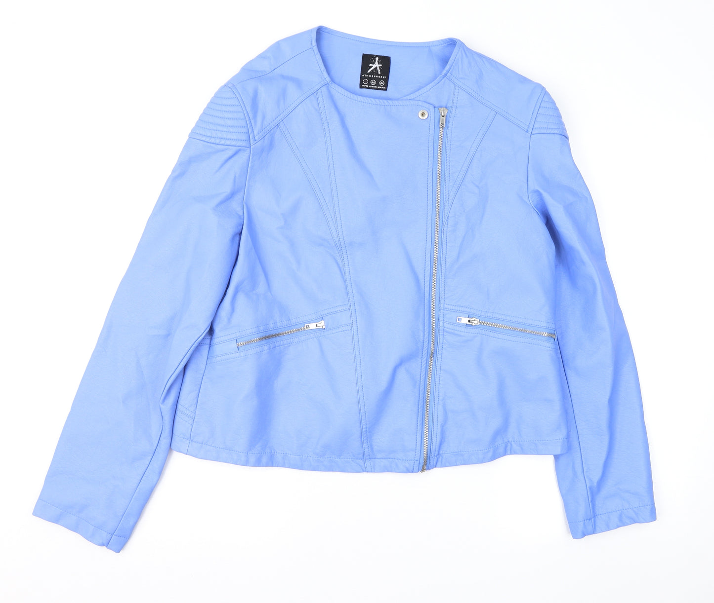 Atmosphere Womens Blue   Biker Jacket Size 18