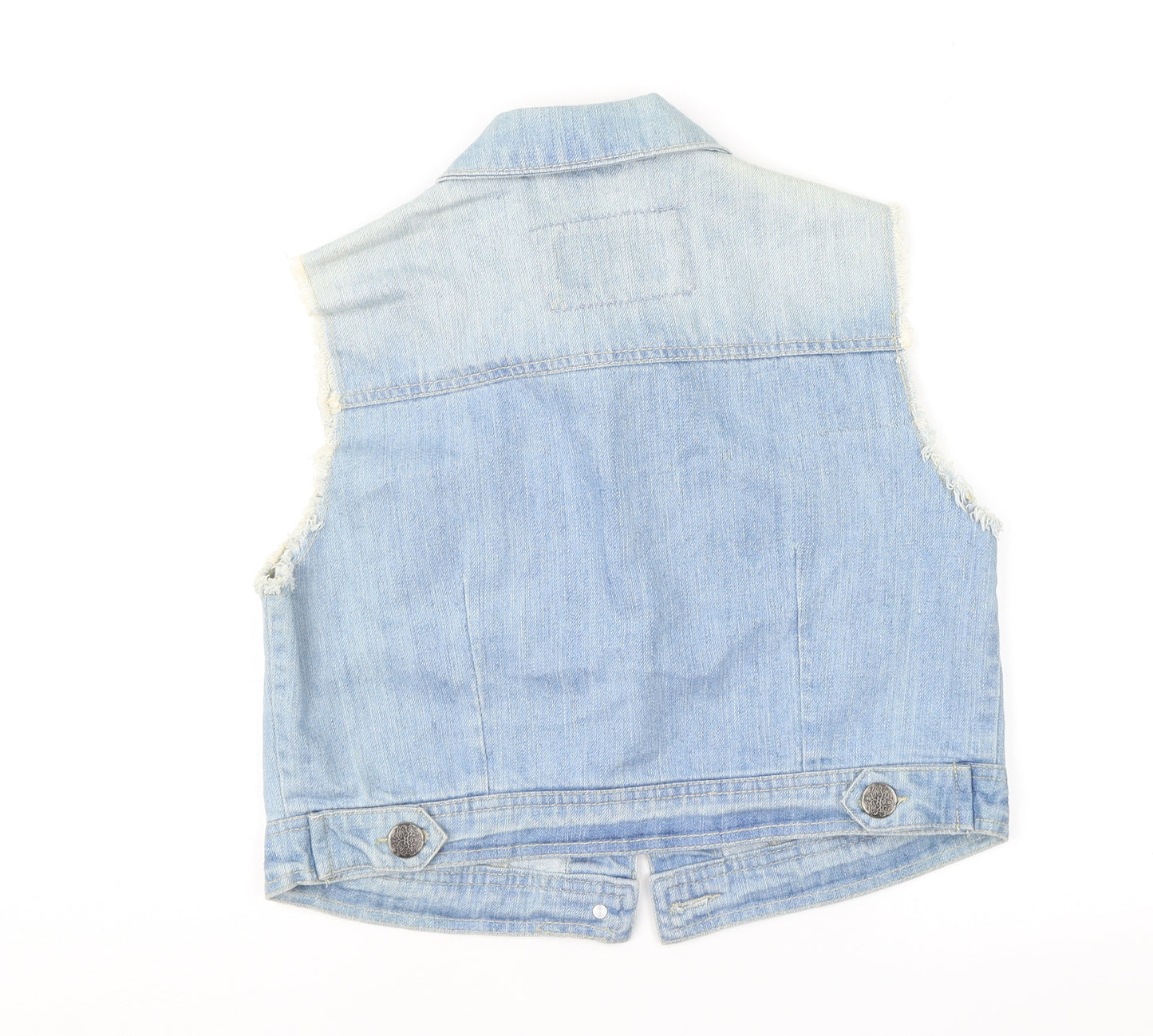 Denim Co Womens Blue  Denim Jacket Waistcoat Size 12