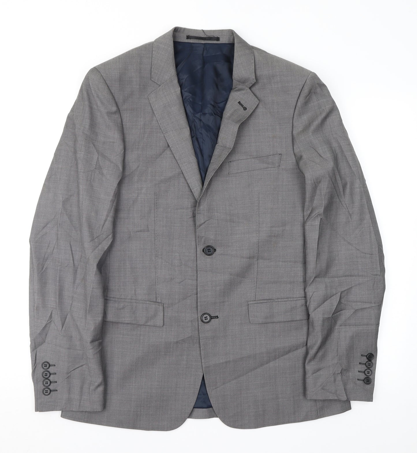 Topman Mens Grey    Suit Jacket Size 38