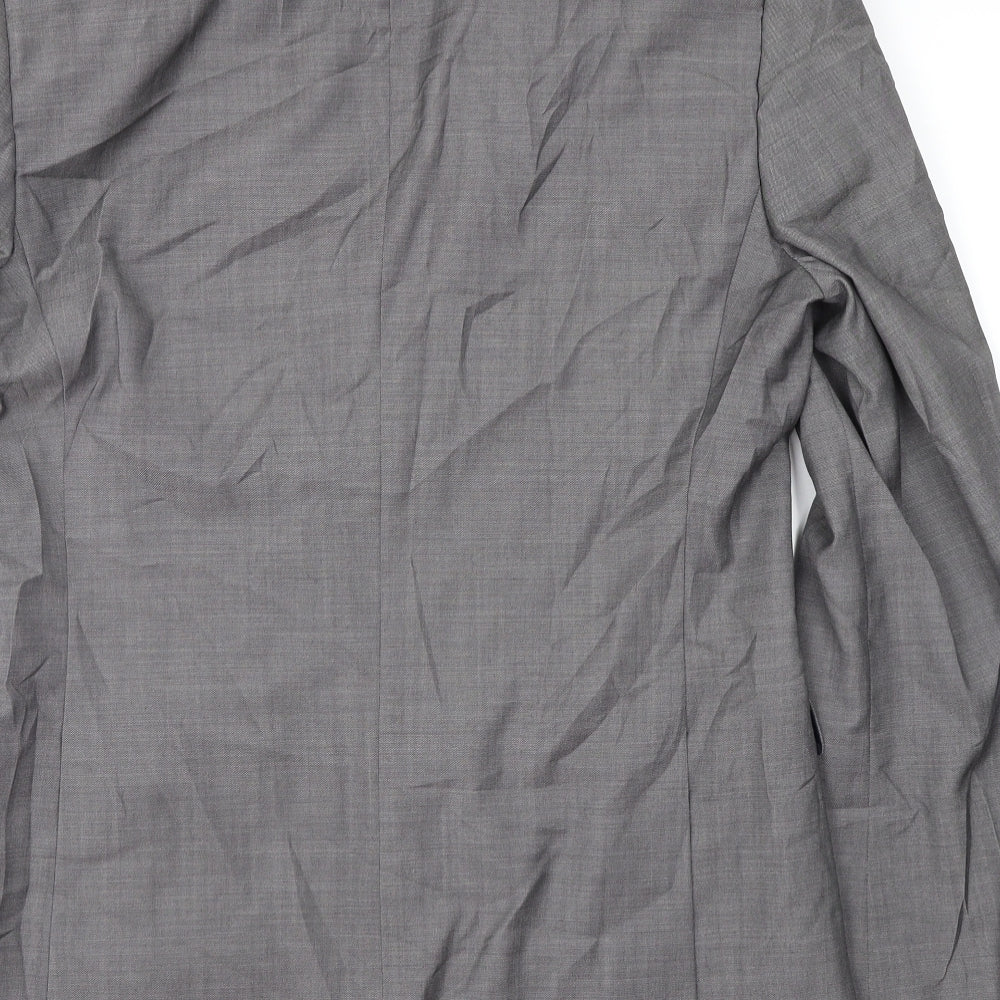 Topman Mens Grey    Suit Jacket Size 38