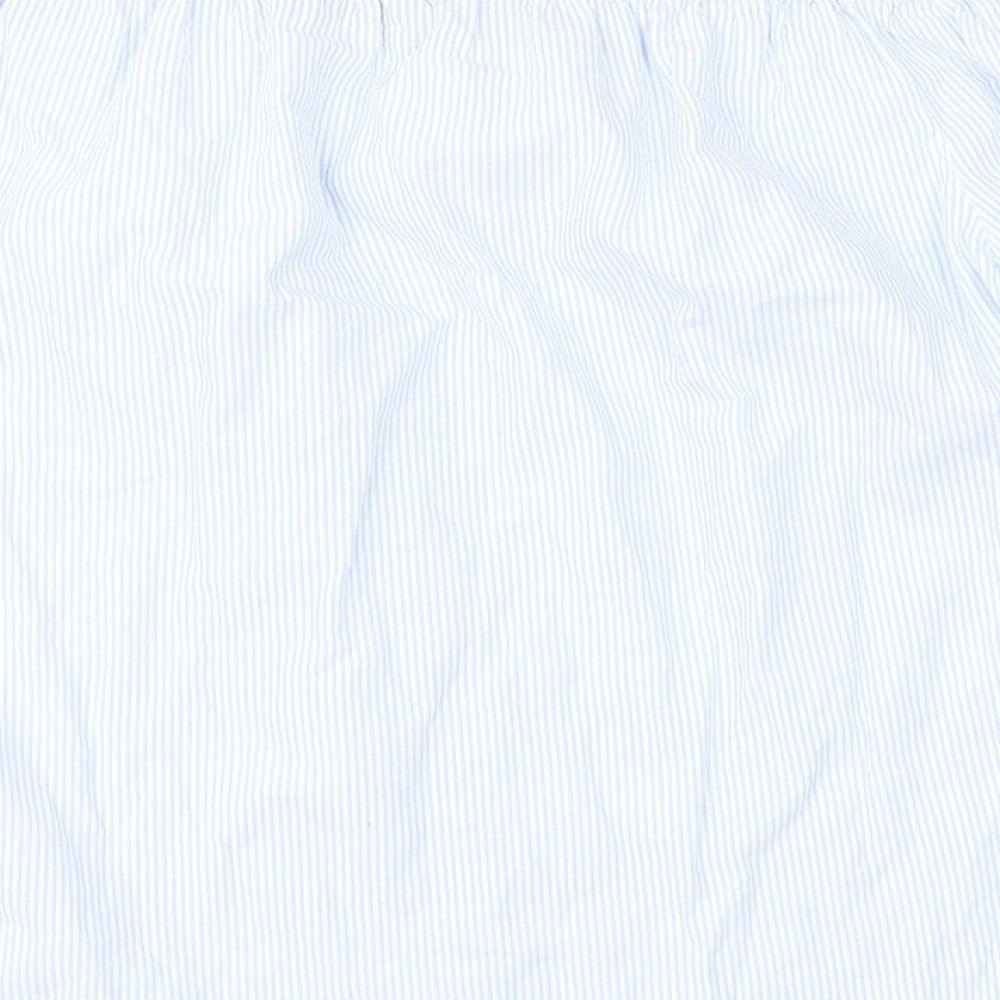 Dorothy Perkins Womens Blue Striped  Basic Blouse Size 14