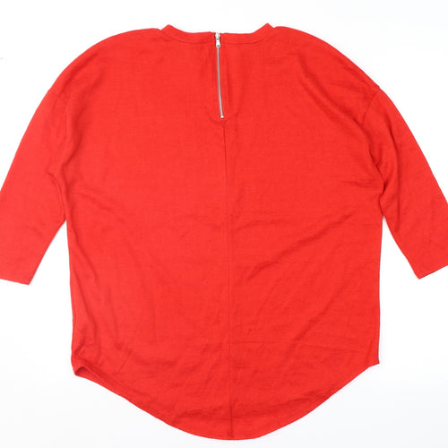 Primark Womens Red   Pullover Jumper Size S