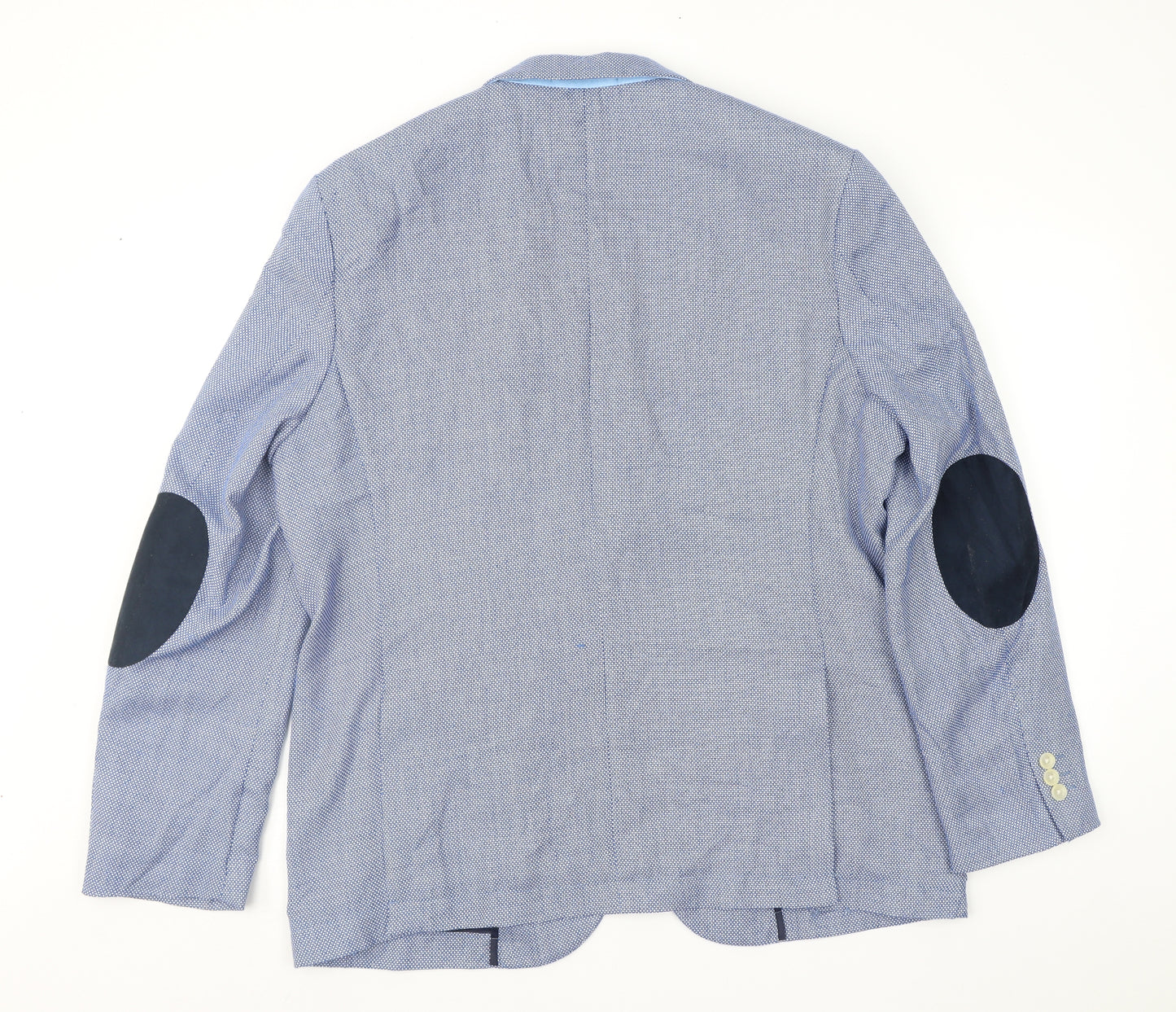 Primark Mens Blue Geometric  Jacket Sport Coat Size XL