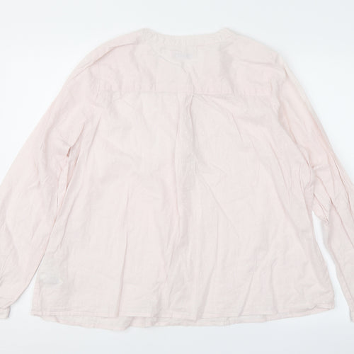 Marks and Spencer Womens Pink Polka Dot  Basic Blouse Size 16