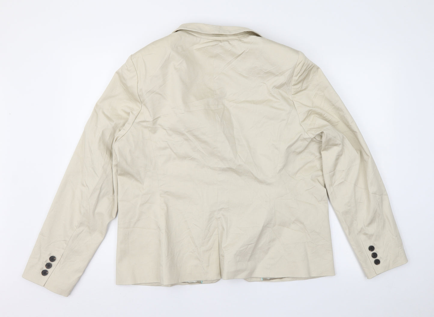 Papaya Womens Beige   Jacket Suit Jacket Size 20