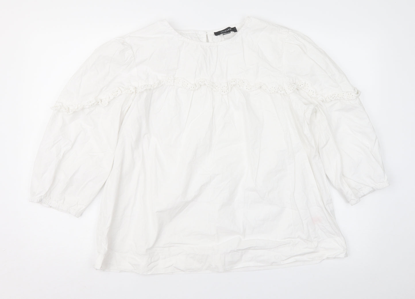 Primark Womens White   Basic Blouse Size 18