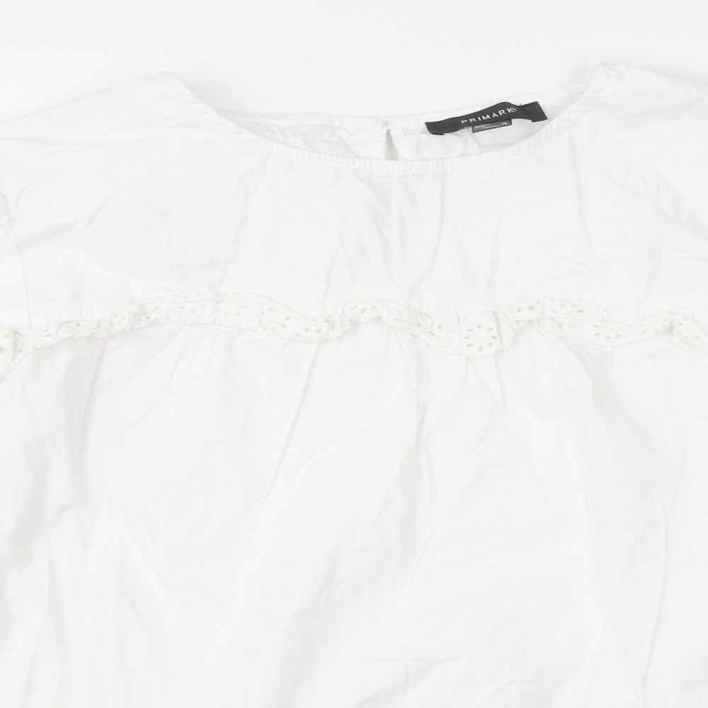 Primark Womens White   Basic Blouse Size 18