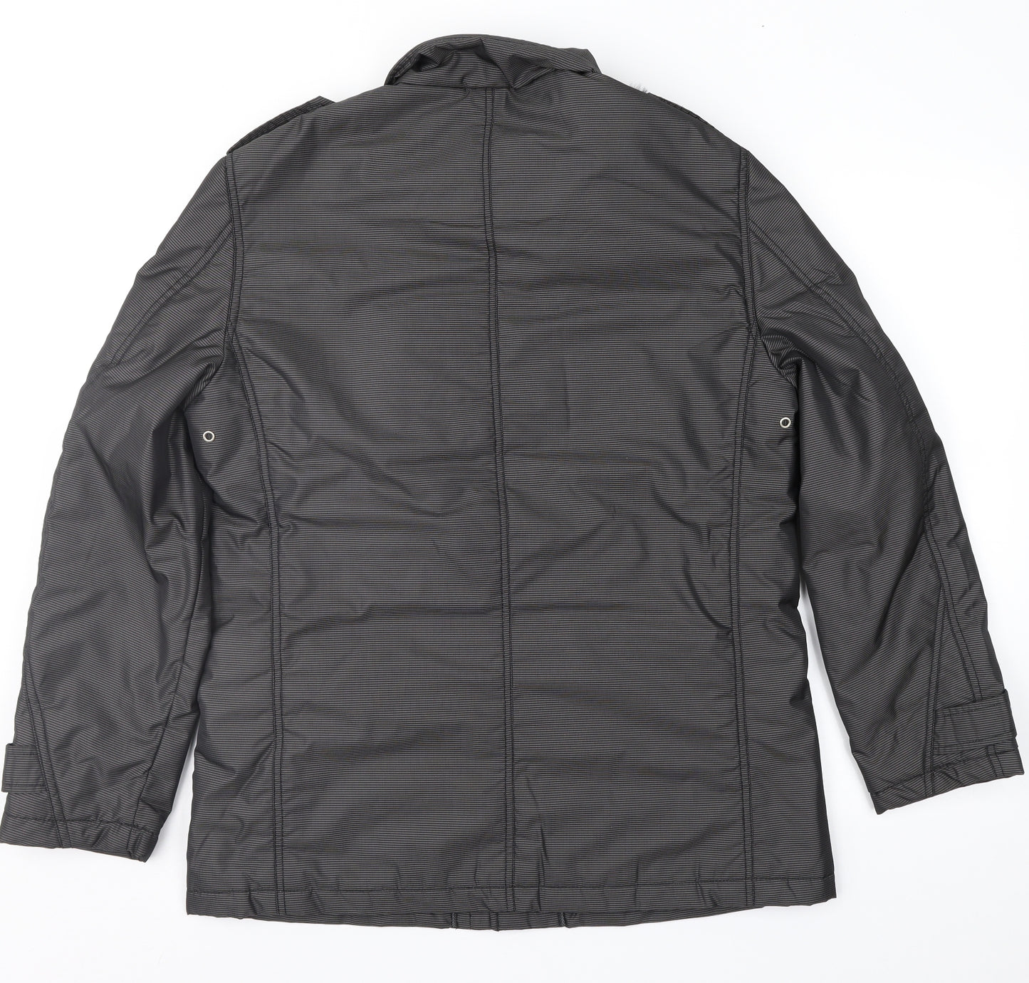 CardanRo Mens Grey Striped  Jacket Coat Size 38